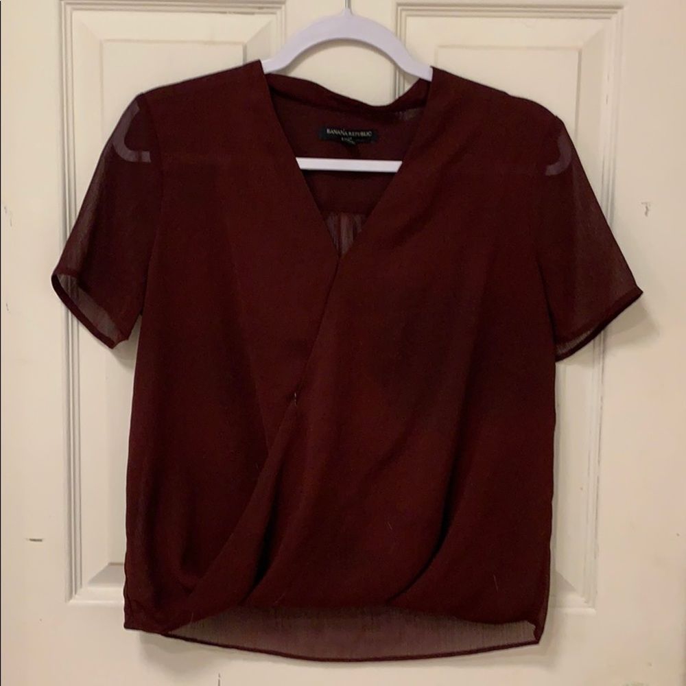 Banana Republic Red Top (Petite)